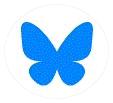 Blue Sky Blue Butterfuly Icon